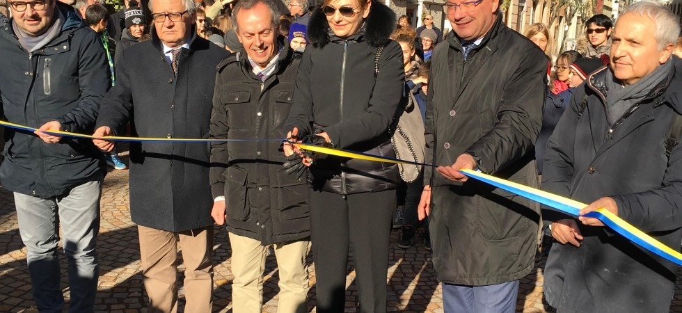 Riaperta via San Martino, ora è una piazzetta
